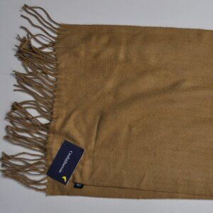 Solid Camel Tan Acrylic Scarf